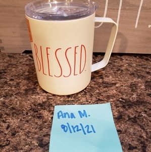 Rae Dunn Insulated Stainless Steel Mug BLESSED